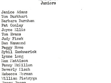 19680423a Burnham High School Barb National Honor Society Initiation