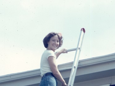 19770701a Boblenz Roof Ladder House Blackstone Sterling Heights Michigan