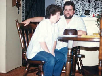 19841003a Burnham Birthday Vicki 24th With Dan In The Oven House Charwood Sterling Heights Michigan