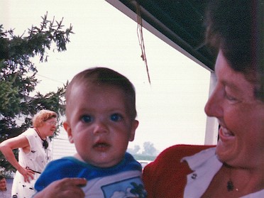 19850717a Boblenz Burnham Mantey Uhl Birthday Jennifer 1st House Marion Mount Gilead Road Marion Ohio