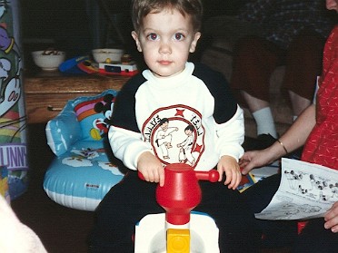 19870107a Burnham Birthday Dan 2nd House Park Place Condo Sterling Heights Michigan