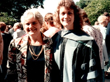 19890601a Burnham School College Graduation Pam Michigan State University College Veterinary Medicine
