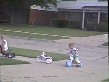 19890801a Burnham Neighborhood Play Dan Jamie Katie House Mair Sterling Heights Michigan