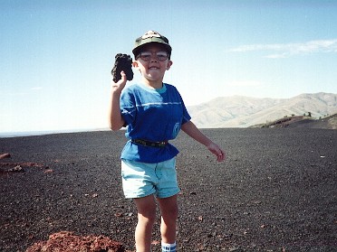 19900821a Burnham Trip Western Craters Of The Moon National Monument Idaho