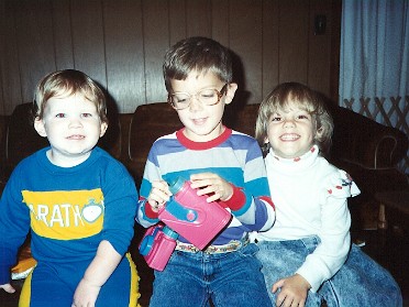 19901001c Burnham Turzak Visiting Cousin Josh House Mair Sterling Heights Michigan