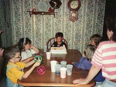 19910521a Burnham Cove Birthday Kyle 8th Cove House Troy Michigan