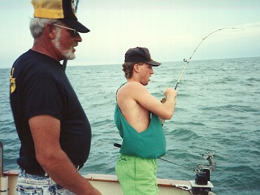 19910601a Burnham Cove Sports Fishing Lake Saint Clair Walleye