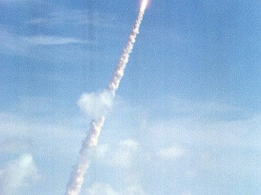 19950713c Burnham Trip Cocoa Beach STS-70 Discovery Launch Florida