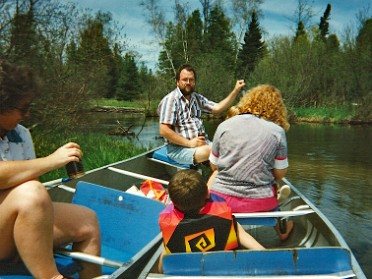 19960600b Blair Burnham Trip Au Sable River Canoeing Michigan