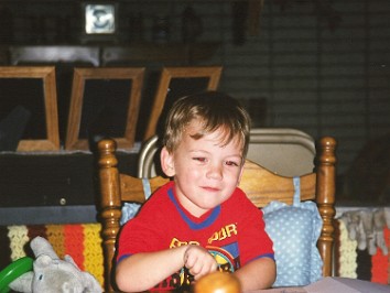 19970401a Blair Justin At The Kitchen Table House Mair Sterling Heights Michigan