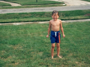 19990715a Blair Justin Front Yard Sprinkler House San Diego Lathrup Village Michigan