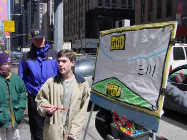 20010419a Burnham Trip Church East Coast Thursday Open-Air Preaching New York City