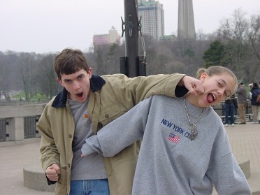 20010420b Burnham Trip East Coast Niagara Falls Walking Along By The Falls Canada