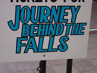 20010420c Burnham Trip East Coast Niagara Falls Walking Behind The Falls Canada