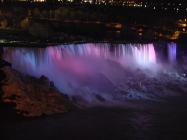 20010420e Burnham Trip East Coast Niagara Falls The Falls At Night Canada