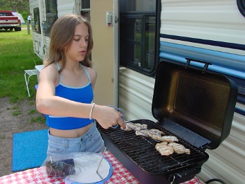 20010519a Burnham Trip Camping Metamora-Hadley Recreation Area - Saturday Activities Michigan