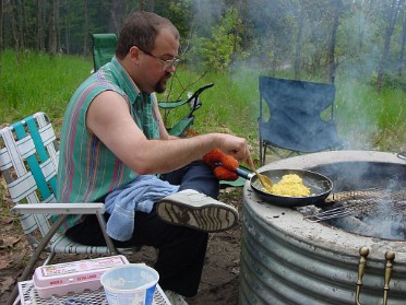 20010526b Burnham Roberts Trip Camping Church Memorial Day Breakfast Michigan