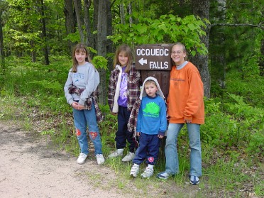 20010526d Burnham Roberts Trip Camping Church Memorial Day Ocqueoc Falls Michigan
