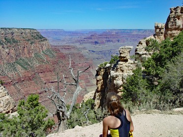 20010620a Burnham Trip Western US Hiking Into The Grand Canyon Arizona