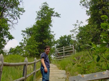 20010719a Burnham Trip Camping Father Son Sinkholes And Porcupines Michigan