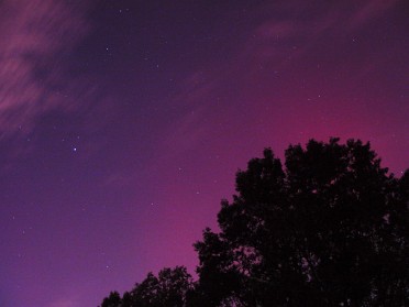 20011022b Burnham Trip Aurora Borealis Enhanced Michigan