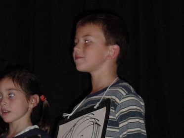 20011031a Blair Burnham School Play Justin Great Pumpkin