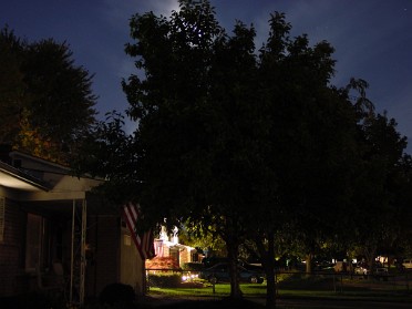 20021023a Burnham Neighborhood At Night House Mair Sterling Heights Michigan