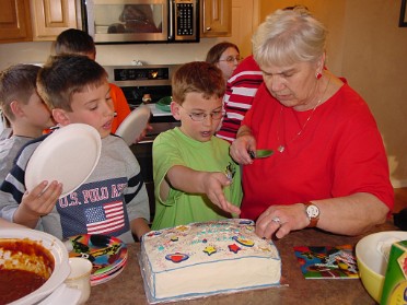 20030413a Belan Blair Burnham Jamrisko Kuzenko Richardson Birthday Party Friends Justin 9th