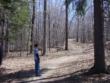 20030426b Burnham Trip Stony Creek Mount Sheldon Hiking Michigan