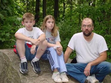 20030712bd Blair Burnham Szandzik Trip Camping Holly State Recreation Area Hike To The Pond Michigan