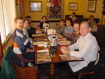 20031207b Boblenz Burnham Mantey Trip Visiting Sunday Bob Evans Breakfast Ohio