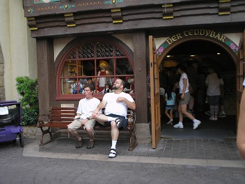 20060523a Burnham Trip Disney Epcot Germany Hidden Mickey Hunt Florida