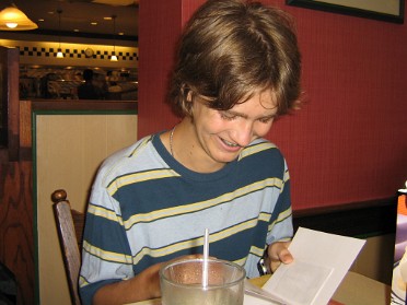 20060728a Boblenz Mantey Birthdays Jennifer 22nd Joel 15th Bob Evan's