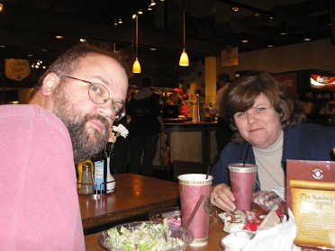 20061116a Burnham Szandzik Trip Sue Downtown Disney Earl of Sandwich Florida