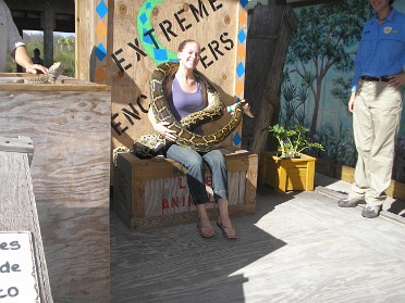 20070107b Burnham Trip Gatorland Upclose Encounters Florida