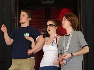 20070325g Boblenz Burnham Mantey Trip Disney MGM Studios Streets Of America Florida