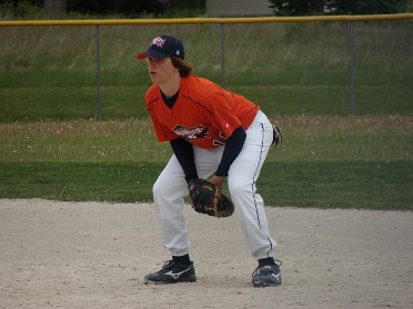 20080521a.18.1 Blair Burnham Trip Sports Justin Travel Baseball Team 18 - First Base Michigan