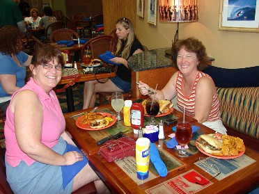 20080614a Burnham Mantey Trip Lunch Shark Pit Cocoa Beach Florida