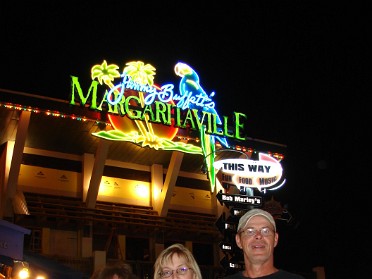 20080830a Burnham Rehfuss Trip Jan And Mike Visiting Margaritaville Universal CityWalk Florida