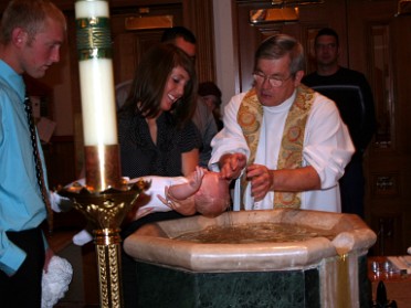 20081026a Boblenz Longo Mantey McMahan Church Peyton Baptism