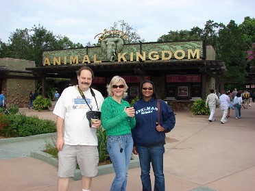 20081101a Burnham Trip Work John Jr SVO Disney Day With Work Buds Dan Kohn Tracy Jones Animal Kingdom Florida