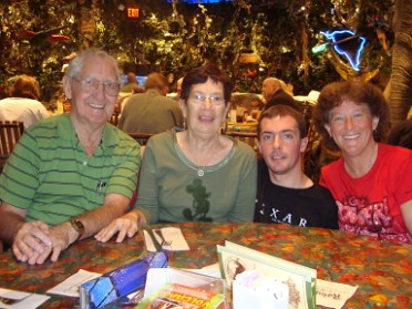 20090107a Boblenz Burnham Trip Birthday Dan 24th In The Rainforest Cafe Downtown Disney Florida