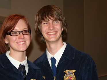 20090419a Boblenz Mantey Woods High School Joel Chelsea Senior Year FFA Banquet