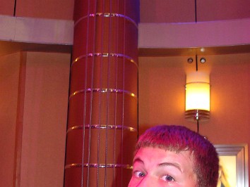 20090606a Blair Burnham Trip Work Vicki Disney Justin Visiting Star Wars Weekends Hollywood Studios Pizza Planet Hyperspace Hoopla Florida