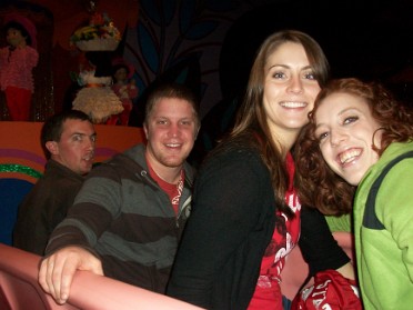 20100101b Burnham Mantey Trip Holiday New Year's Day DIsney Magic Kingdom Jackie Camera Florida