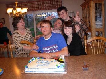 20100417b Baldwin Belan Blair Burnham Campbell Richardson Trip Pets Birthday Justin 16th House Ridge Court New Hudson Michigan