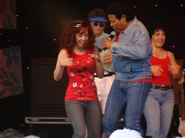 20110320a Boblenz Burnham Mantey Trip Disney Epcot Chubby Checker Concert Florida