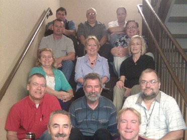 20110426a Burnham Work John Jr Starwood Vacation Ownership Team Picture On Stairs