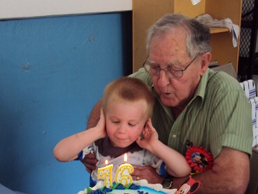 20110626a Boblenz Mantey McMahan Birthday Jim 76th