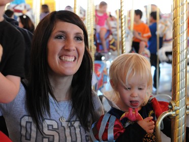 20111218c Boblenz Burnham Mantey McMahan Trip Disney Magic Kingdom Merry-Go-Round And Dumbo Florida